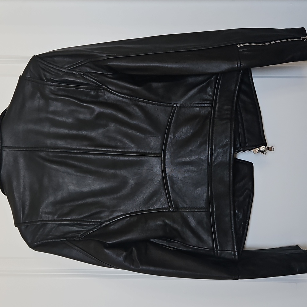NWT. L'Agence Lambskin Biker Jacket - Picture 4 of 7